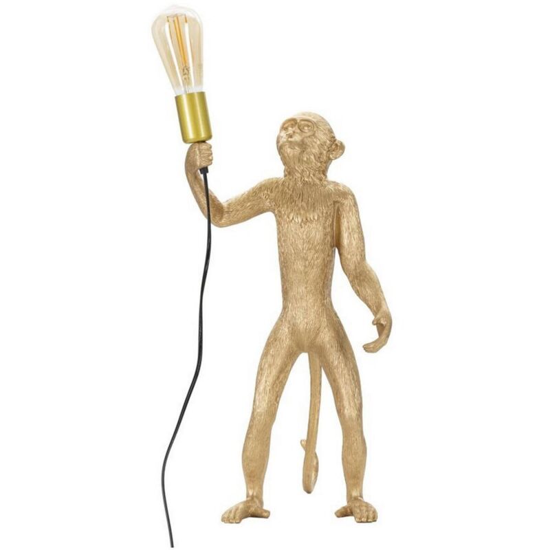 foto del prodotto lampada da tavolo piet, luce da scrivania, luminaria da ufficio, lampada da lavoro, 26x34 h55 cm, oro dmora