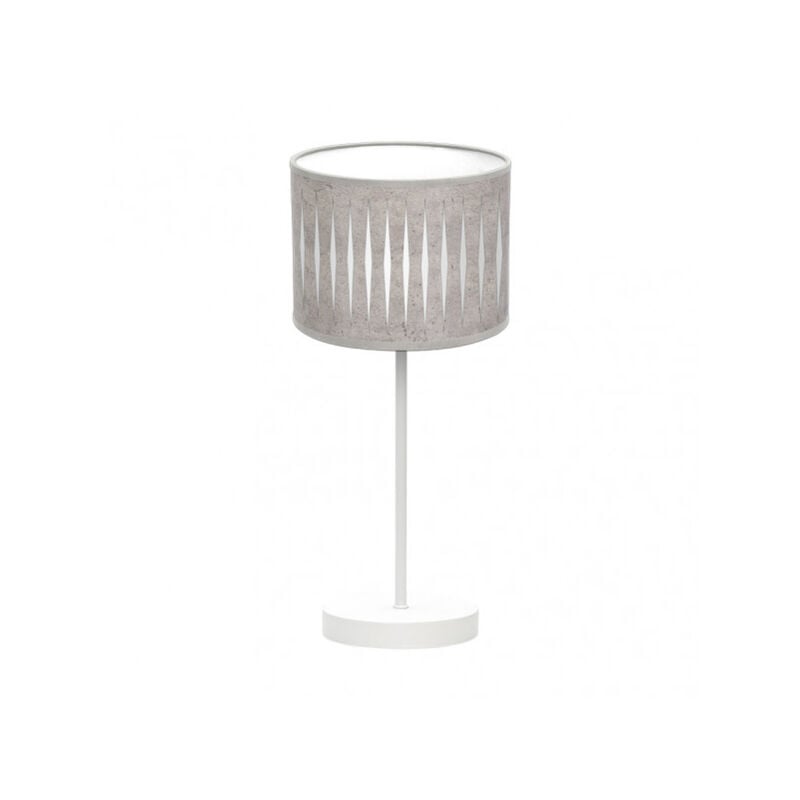 foto del prodotto lampada da tavolo piron 1xe14 bianco grigio cemento 42x17x17 cm brand fabrilamp
