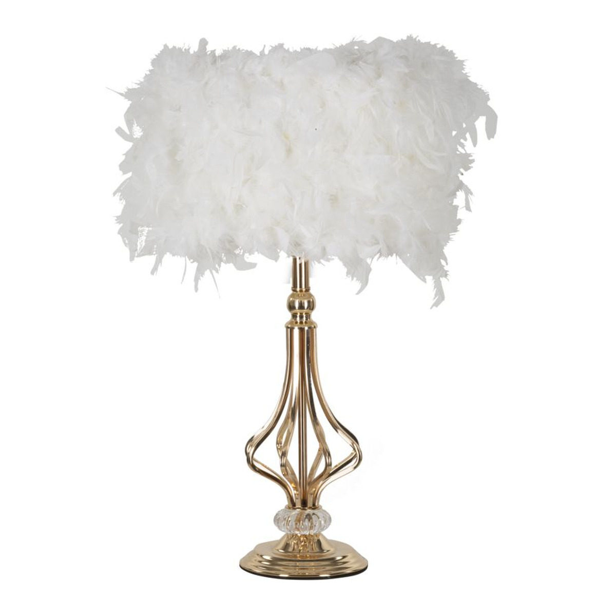 foto del prodotto lampada da tavolo piume 5, bianco, metallo, 25x25x54 cm, epikasa