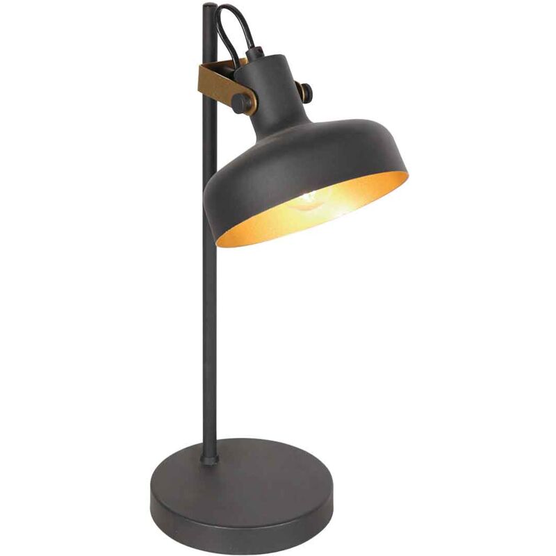 foto del prodotto lampada da tavolo prato nero metallo lampada da mexlite