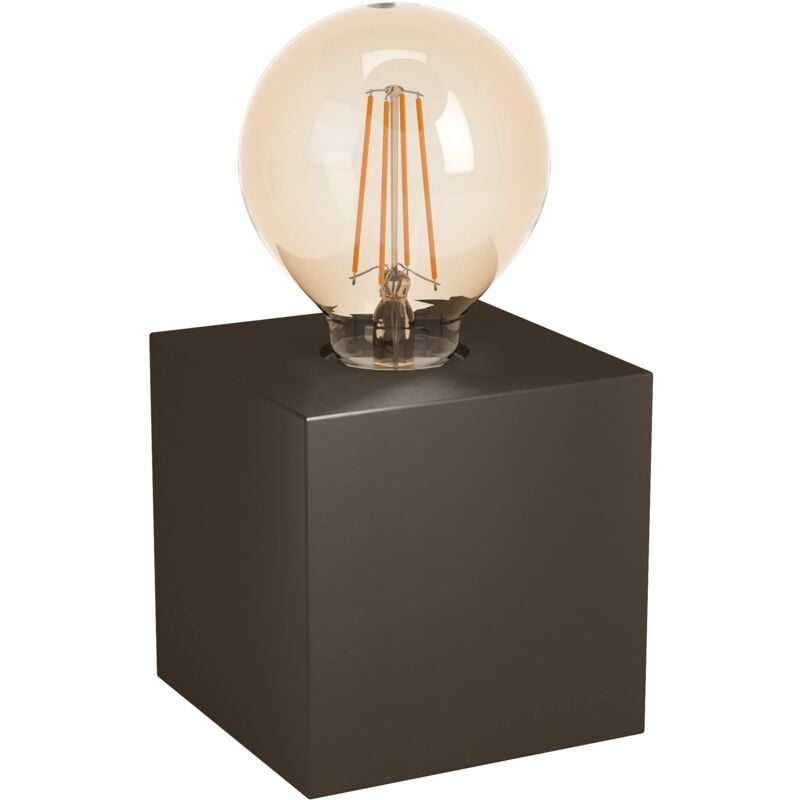 foto del prodotto lampada da tavolo prestwick 2, lampada da tavolo a fiamma industriale, lampada da letto in metallo, lampada soggiorno in bronzo scuro, lampada con