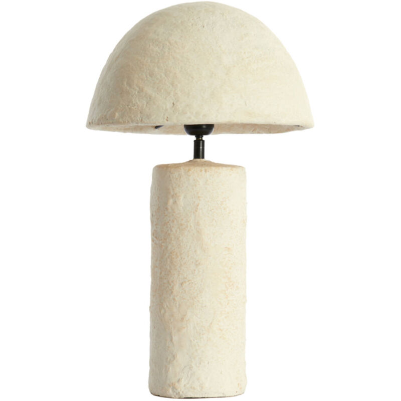 foto del prodotto lampada da tavolo qazu beige carta e27 light living