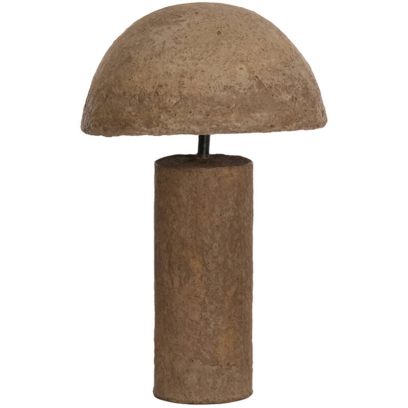 foto del prodotto lampada da tavolo qazu marrone carta e27 light living