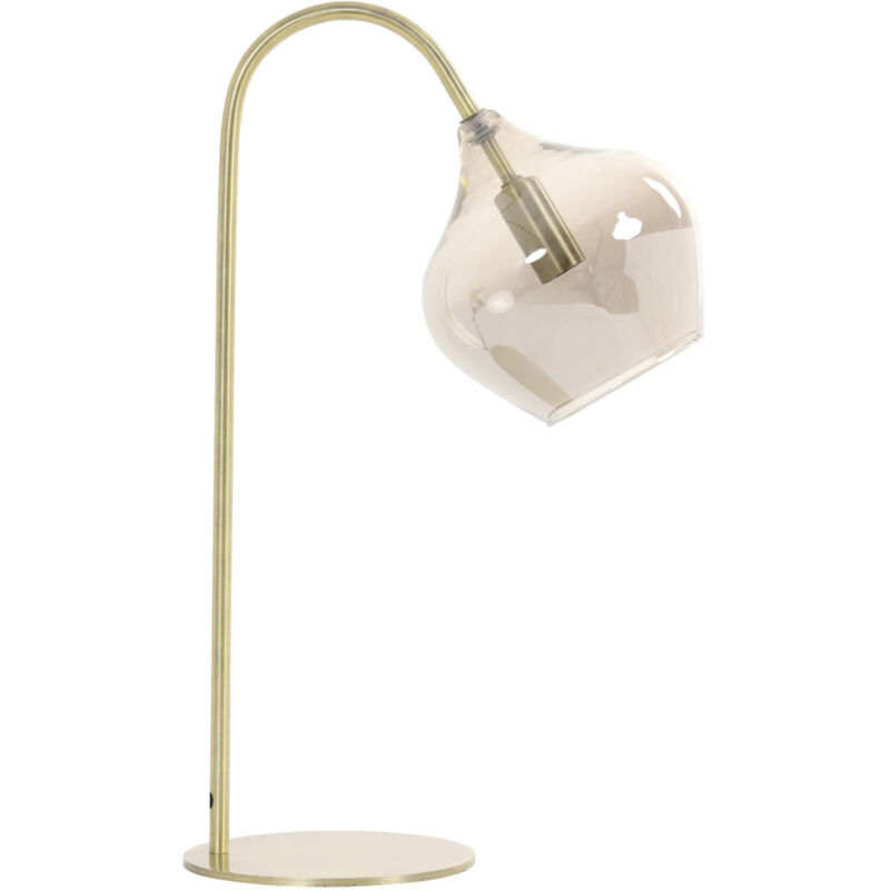 foto del prodotto lampada da tavolo rakel bronzo vetro light living