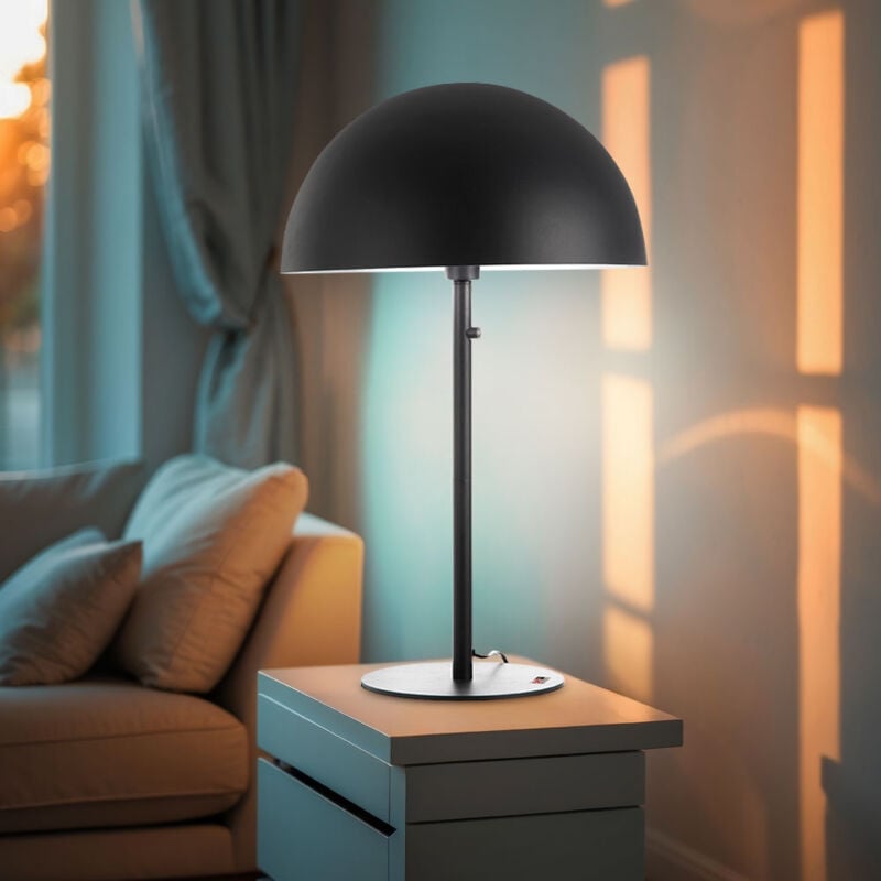 foto del prodotto lampada da tavolo retr fungo grigio lampada laterale lampada da salotto lampada da comodino fungo design lampada da tavolo lampada da camera,