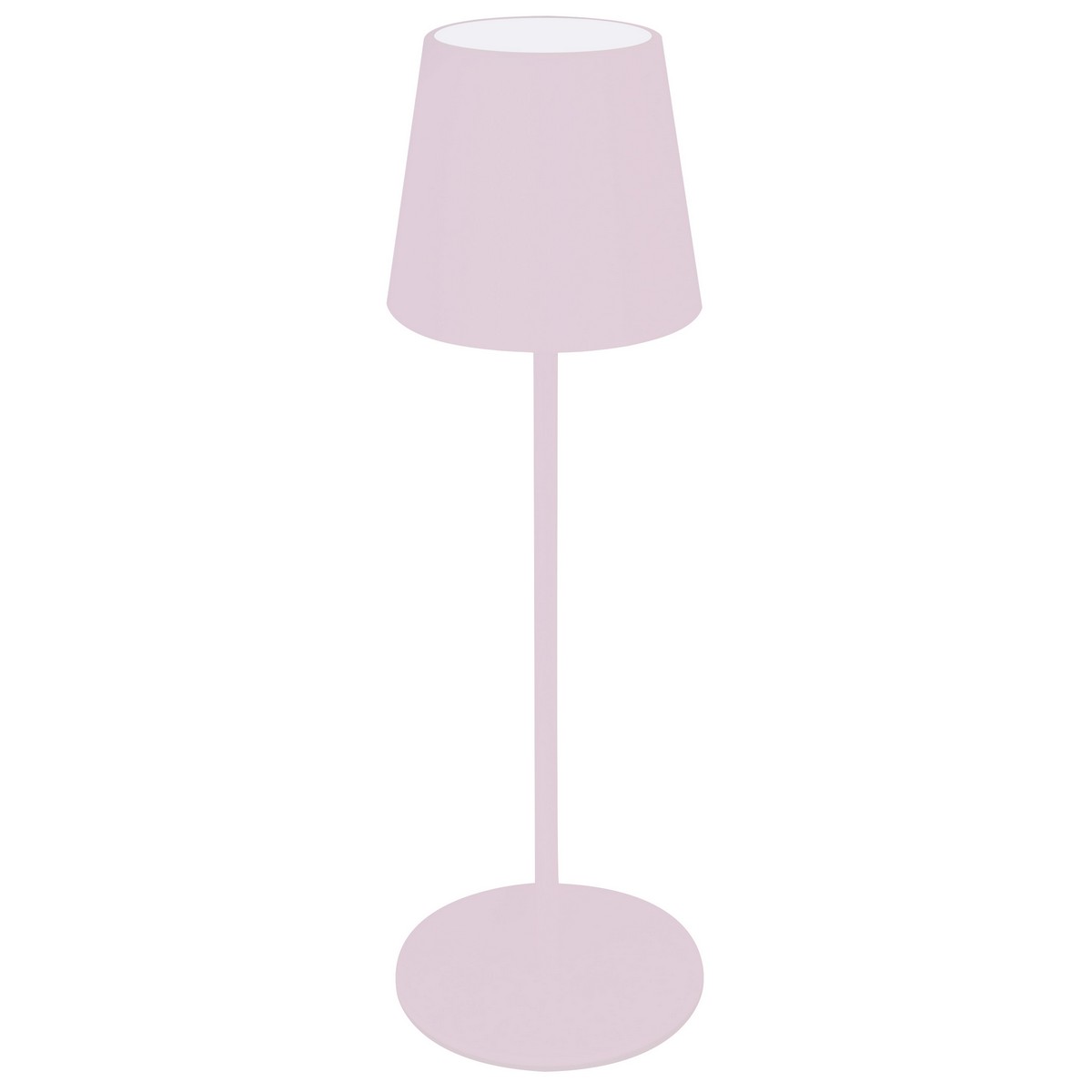 foto del prodotto lampada da tavolo ricaricabile agata, rosa, metallo, 12x12x37 cm, majestic
