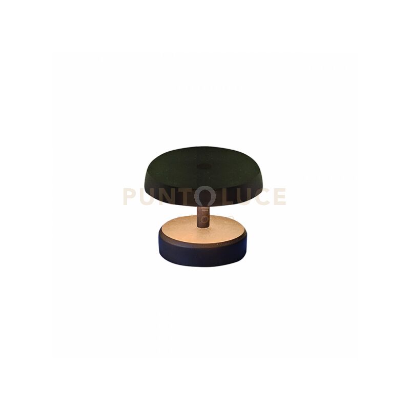 foto del prodotto lampada da tavolo ricaricabile da giardino nera dimmer 10 ,50 ,100 