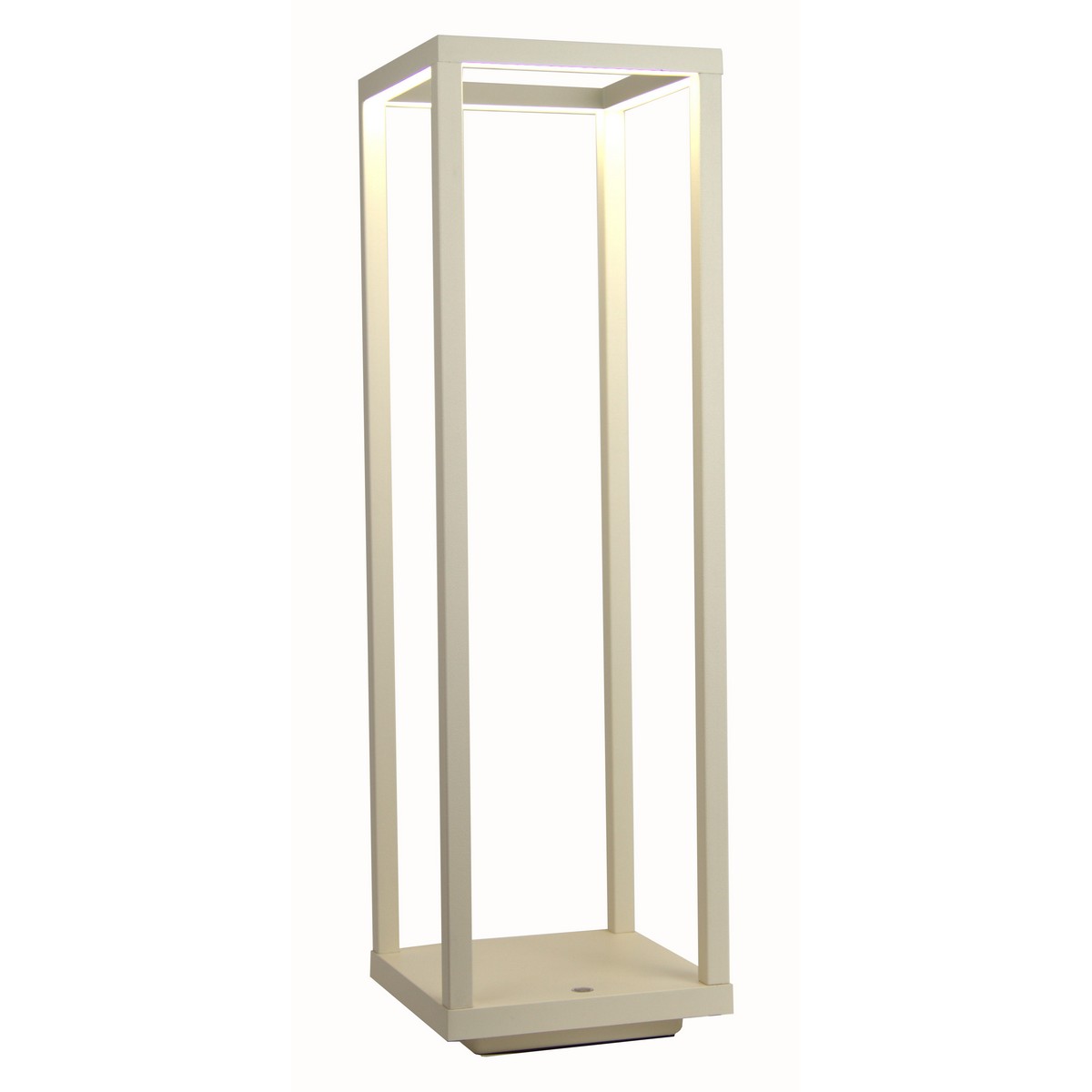 foto del prodotto lampada da tavolo ricaricabile lea, bianco, metallo, 14x14x47 cm, majestic