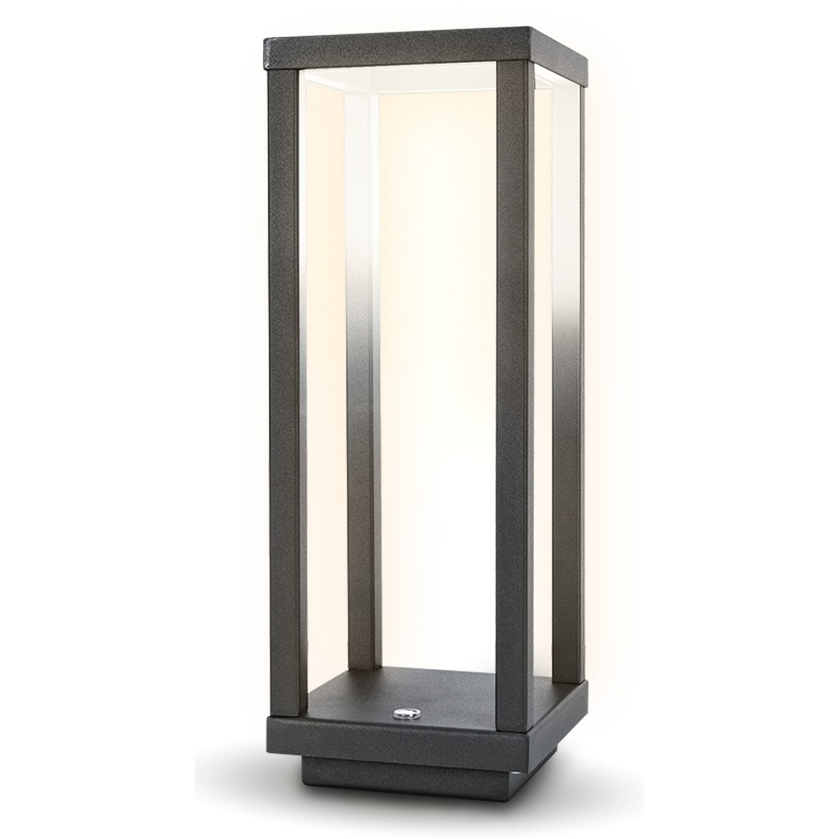 foto del prodotto lampada da tavolo ricaricabile lea, grigio, plastica, 10x10x28,5 cm, majestic