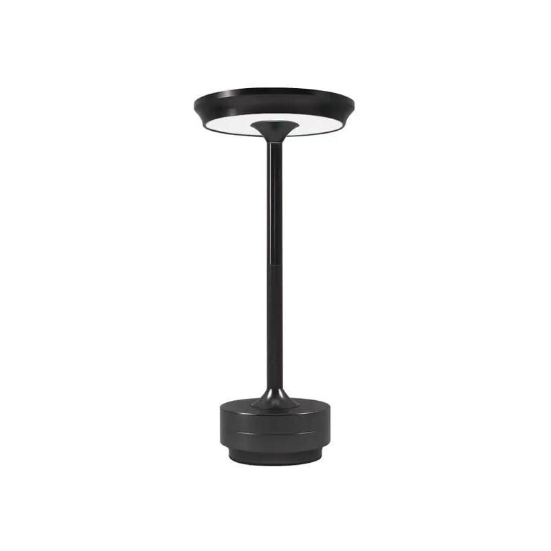 foto del prodotto lampada da tavolo ricaricabile senza fili, batteria da 2600 mah, 3 modalit colore, dimmerazione continua con touch, lampada moderna da