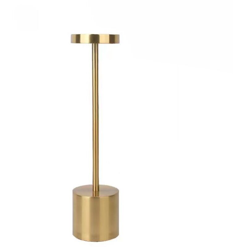 foto del prodotto lampada da tavolo ricaricabile senza fili, lampada da scrivania a led da 3600 mah, design in metallo, ricarica usb, 3 modalit colore, per comodino,