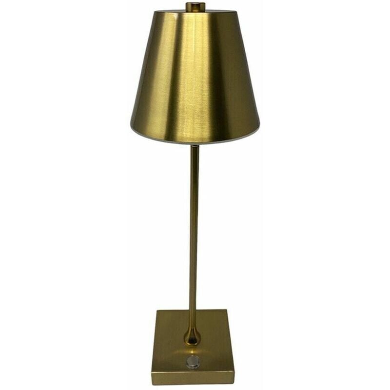 foto del prodotto lampada da tavolo ricaricabile usb luce bianca calda naturale lume 10 w bronzo