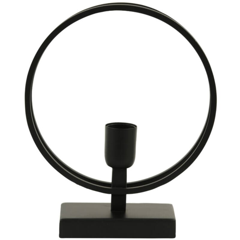 foto del prodotto lampada da tavolo rudra nero metallo light living