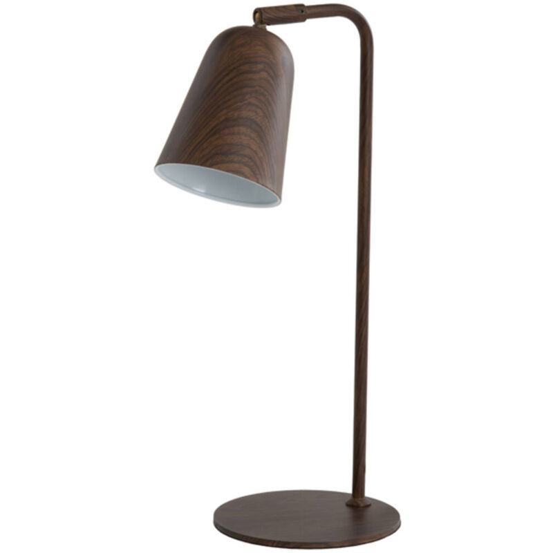 foto del prodotto lampada da tavolo salomo marrone metallo light living