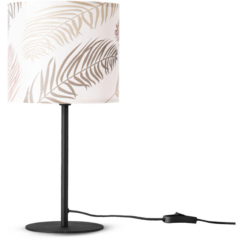 foto del prodotto lampada da tavolo scrivania lampada da parete tessuto e14 fiori jungle lampada da tavolo nero, design 1 18 cm paco home