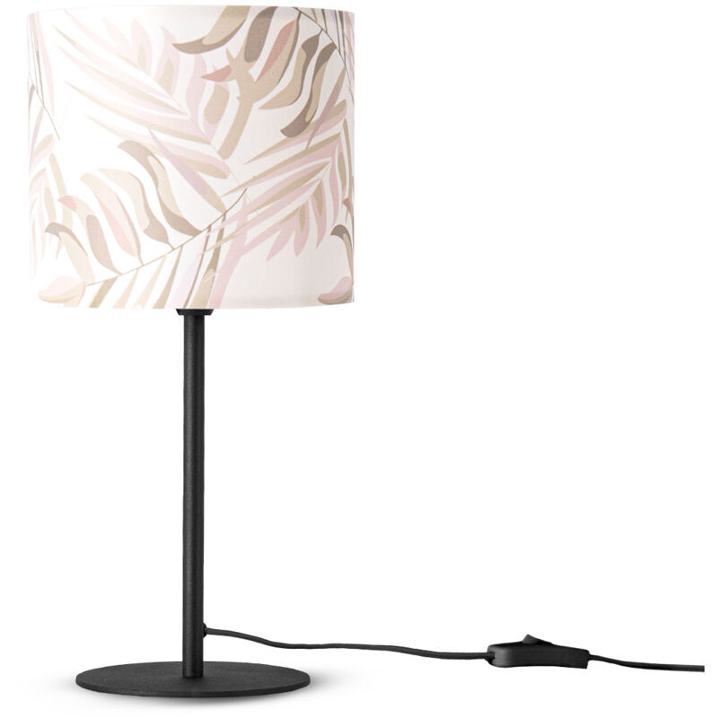 foto del prodotto lampada da tavolo scrivania lampada da parete tessuto e14 fiori jungle lampada da tavolo nero, design 2 18 cm paco home