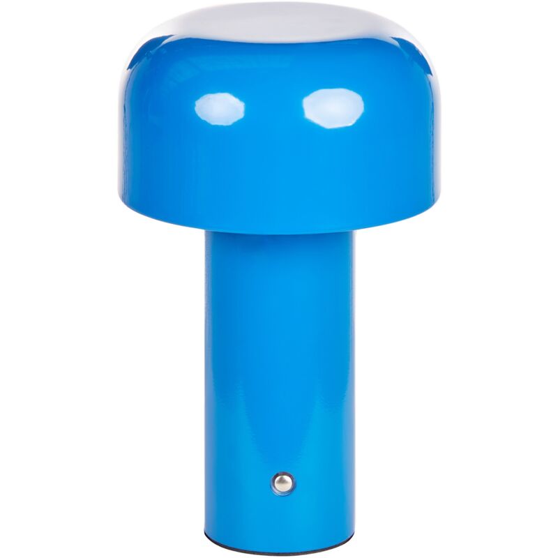 foto del prodotto lampada da tavolo senza fili moderna in ferro per interni all aperto e in blu besos