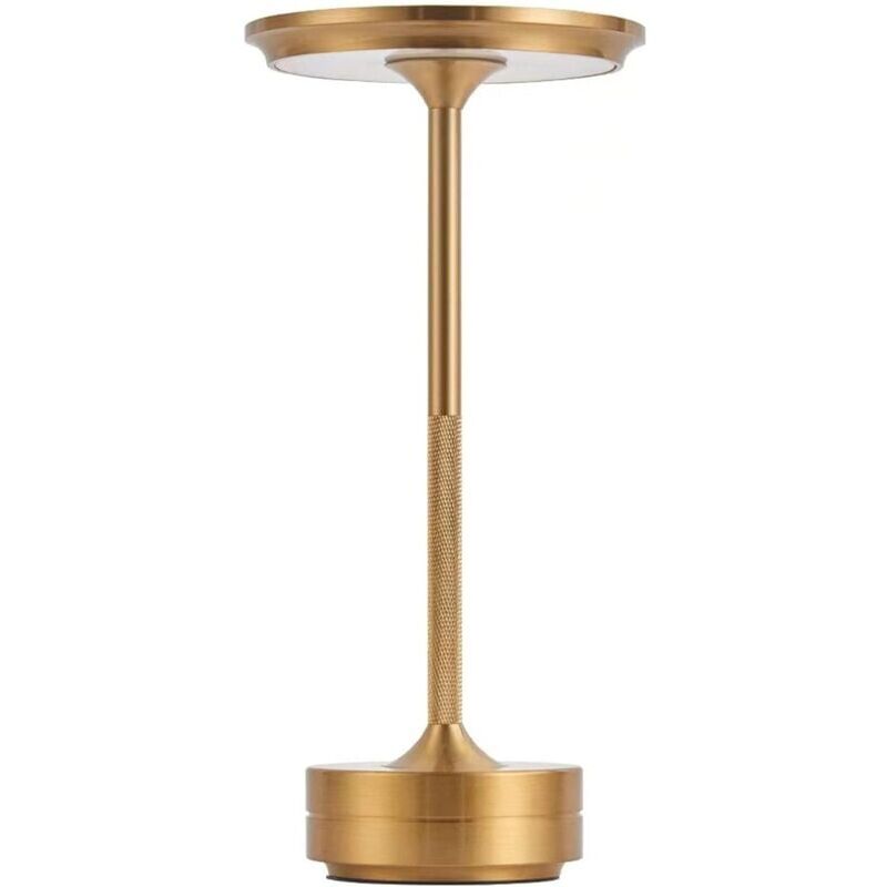 foto del prodotto lampada da tavolo senza fili, ricaricabile, con batteria da 2600 mah, 3 modalit colore, dimmerazione continua con touch, moderna lampada da