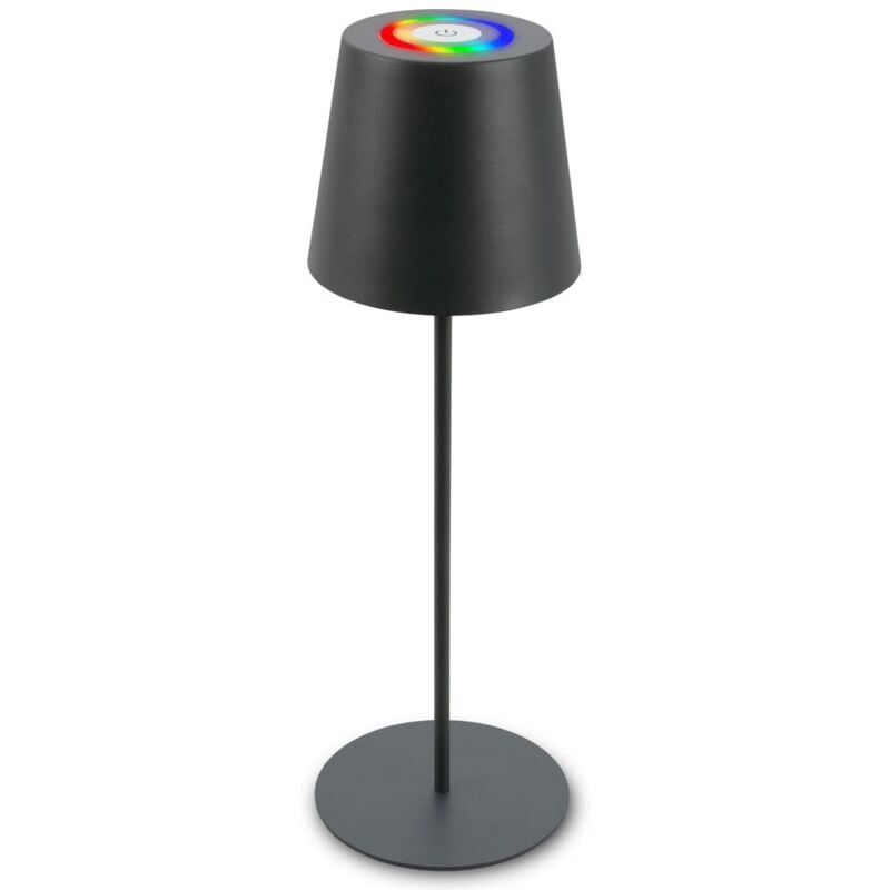 foto del prodotto lampada da tavolo senza fili, touch, luce colorata rgb w, regolabile in altezza briloner
