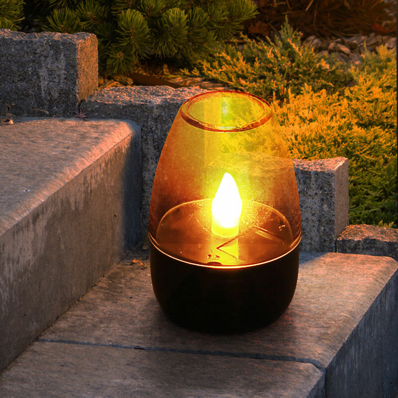 foto del prodotto lampada da tavolo solare a led, decorazione solare, luce decorativa da giardino, resistente alle intemperie, batteria da terrazza ip44, acciaio
