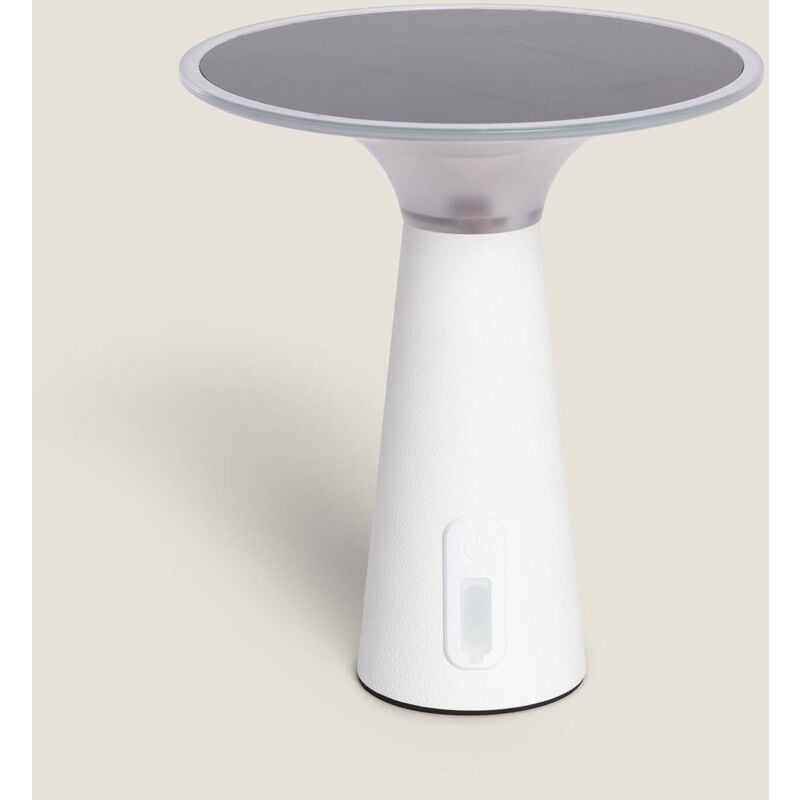 immagine 0 del prodotto lampada da tavolo solare esterno led 3w portatile con batteria usb ricaricabilea soucha bianco