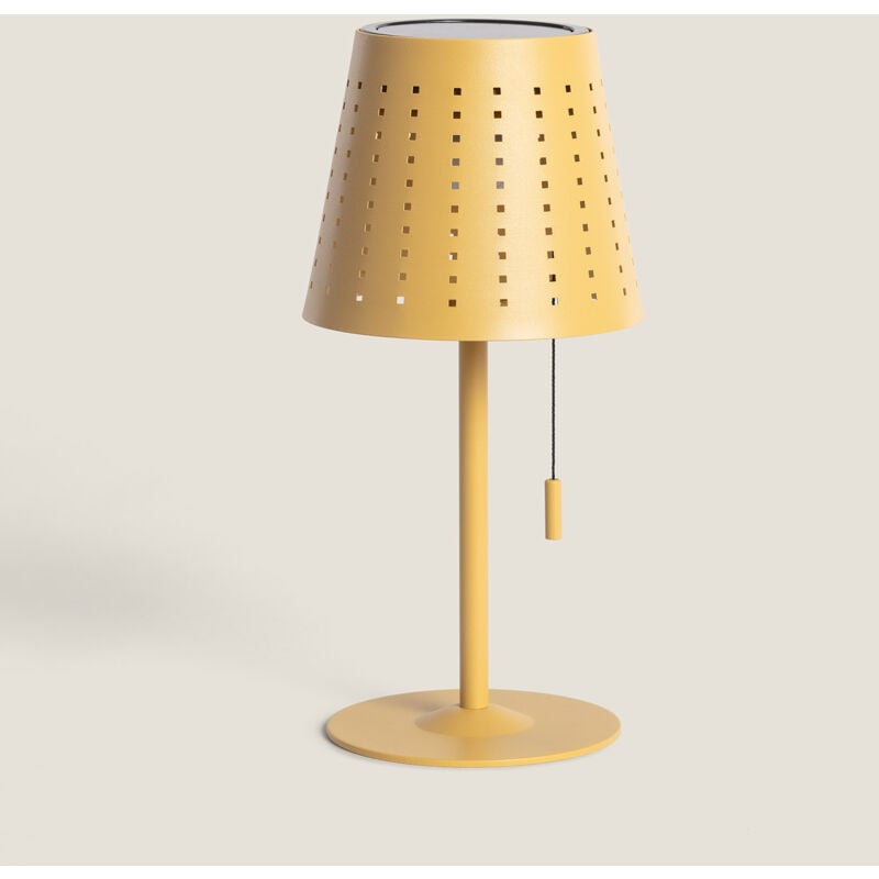 immagine 0 del prodotto lampada da tavolo solare per esterni led 3w portatile con batteria usb ricaricabile banate giallo sabbia