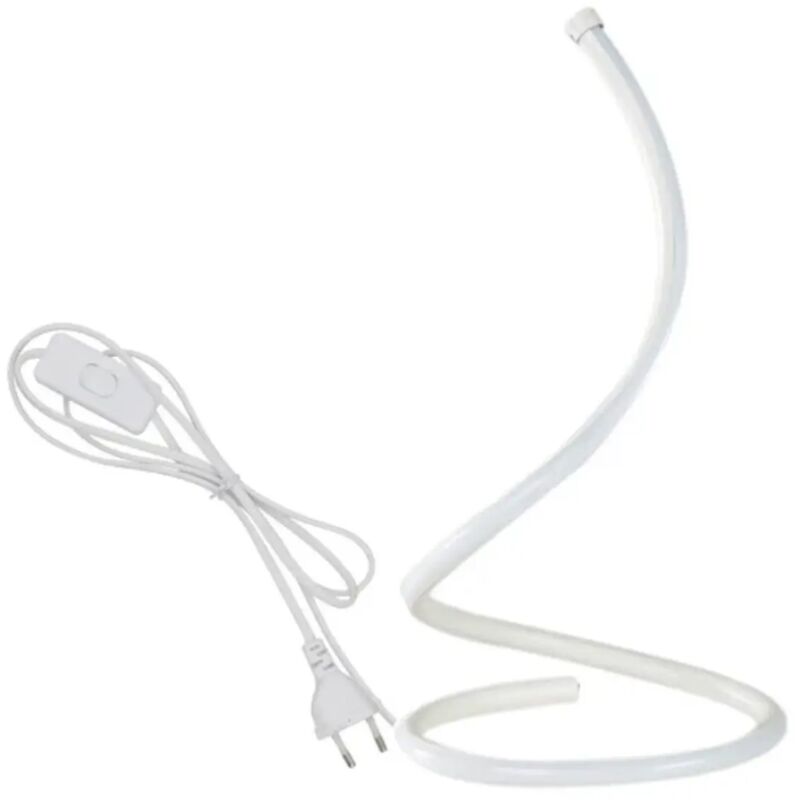 foto del prodotto lampada da tavolo spirale led abajour moderno bianco caldo bianco 17 watt f