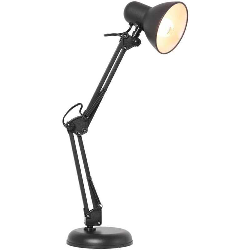 foto del prodotto lampada da tavolo study nero metallo lampada da mexlite
