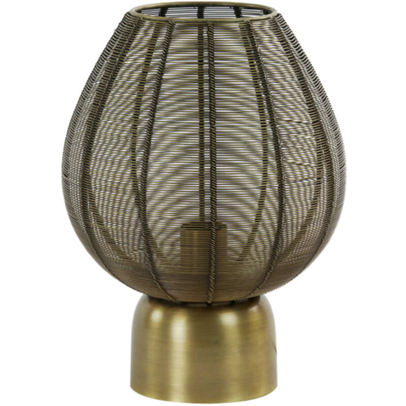 foto del prodotto lampada da tavolo suneko bronzo metallo light living
