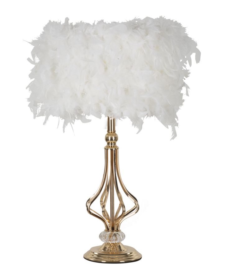 foto del prodotto lampada da tavolo tarty bianca cm 25x54