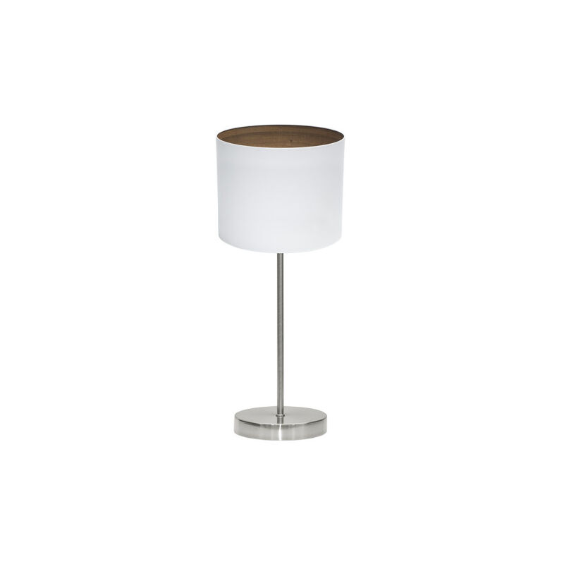 foto del prodotto lampada da tavolo tatiana 1xe14 nichel/bianco-mad.dark 42x17x17 cm
