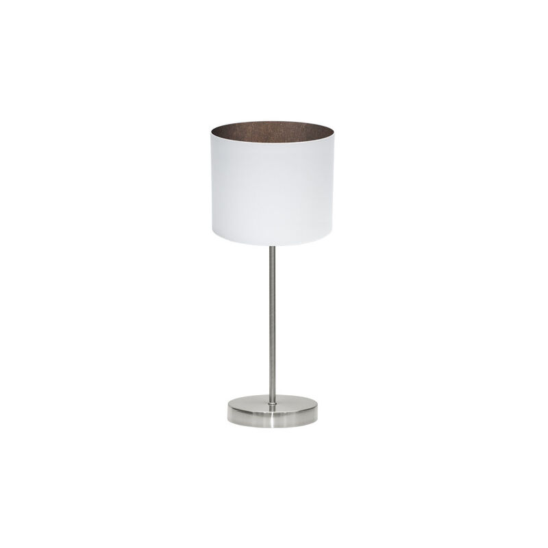 foto del prodotto lampada da tavolo tatiana 1xe14 nichel/ossido bianco 42x17x17 cm