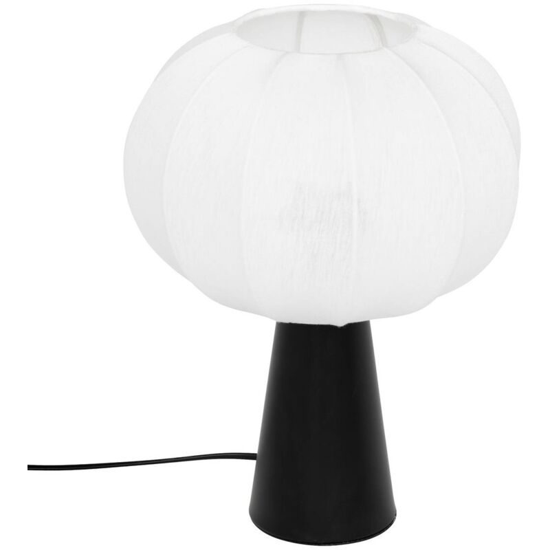 foto del prodotto lampada da tavolo tobie argento cotone h33cm atmosphera cr ateur d int rieur