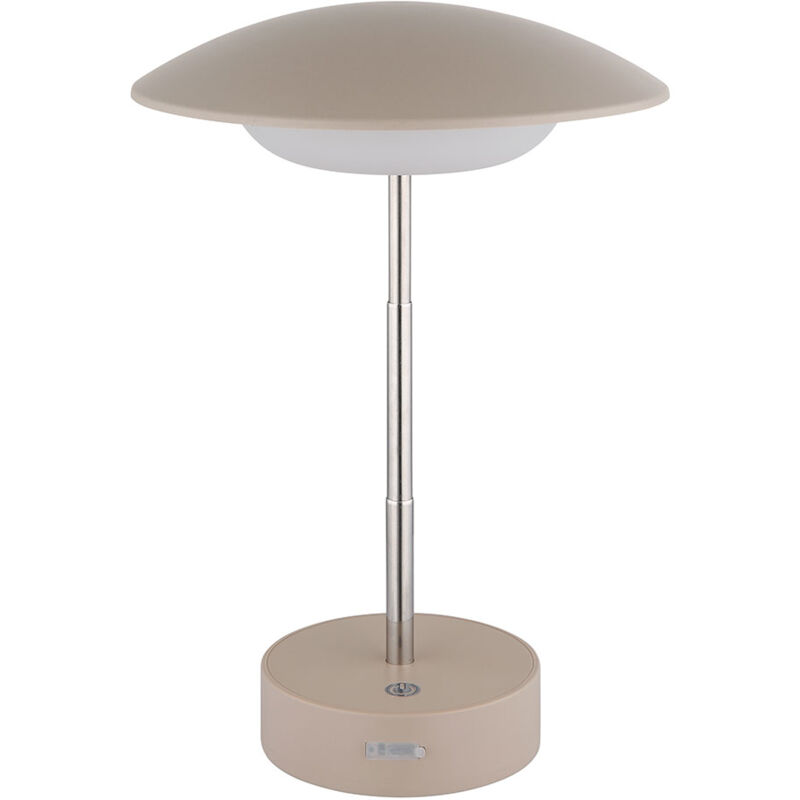 foto del prodotto lampada da tavolo touch dimmer lampada da lettura lampada da tavolo a led regolabile in altezza lampada da comodino marrone, 1w 40lm bianco caldo,