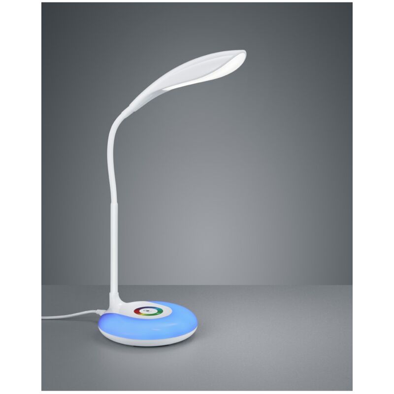 foto del prodotto lampada da tavolo touch led krait bianco h34 cm trio lighting