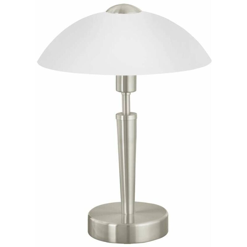 foto del prodotto lampada da tavolo touch nickel opaco 26 x 36 cm eglo