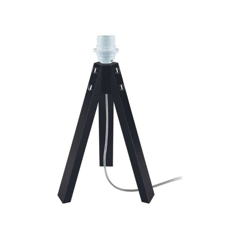 foto del prodotto lampada da tavolo treppiede in legno nero deco