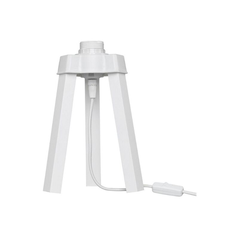 foto del prodotto lampada da tavolo treppiede legno colore bianco piko mdl4768 22.5h