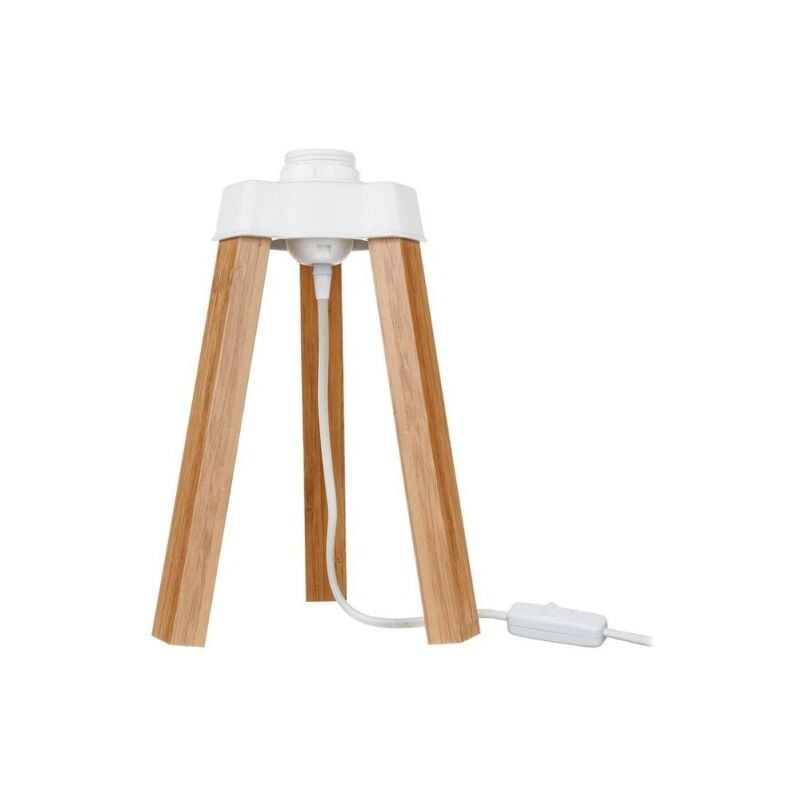 foto del prodotto lampada da tavolo treppiede legno colore rovere piko mdl4767 22.5h
