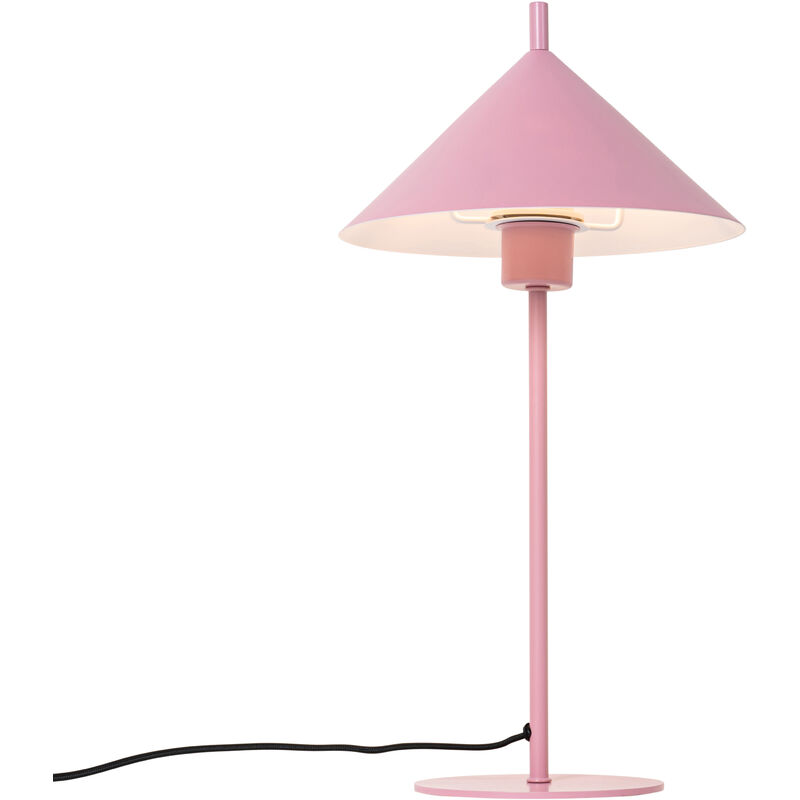 foto del prodotto lampada da tavolo triangolo design acciaio rosa tondo max. 1 x watt qazqa