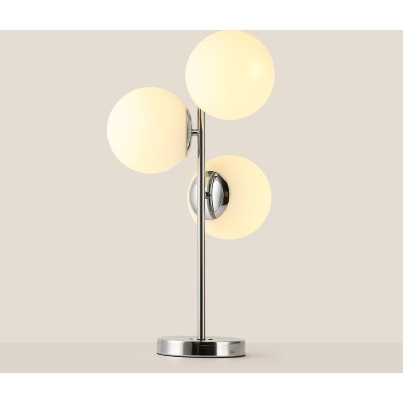 foto del prodotto lampada da tavolo triple sfera di vetro rom 3 x e27 15cm