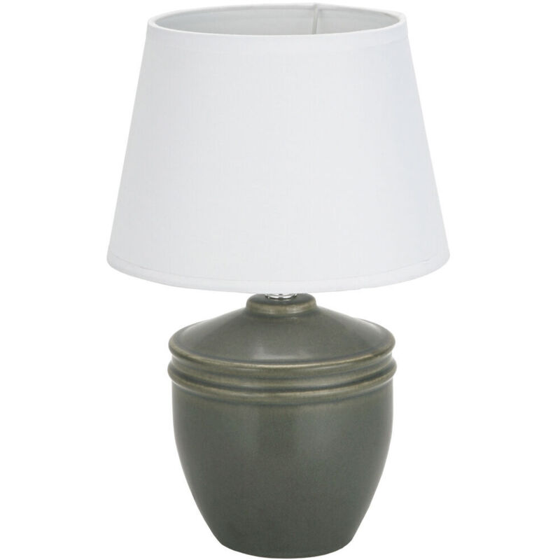 foto del prodotto lampada da tavolo versa aurelia cotone ceramica 40 w 20 x 31,5 cm