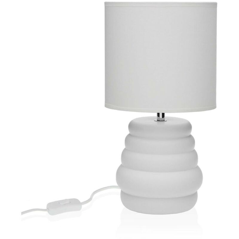 foto del prodotto lampada da tavolo versa bianco ceramica 40 w 17 x 32,2 cm
