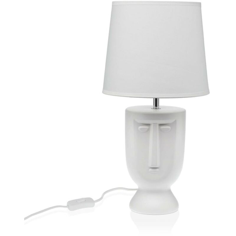 foto del prodotto lampada da tavolo versa bianco ceramica 60 w 22 x 42,8 cm