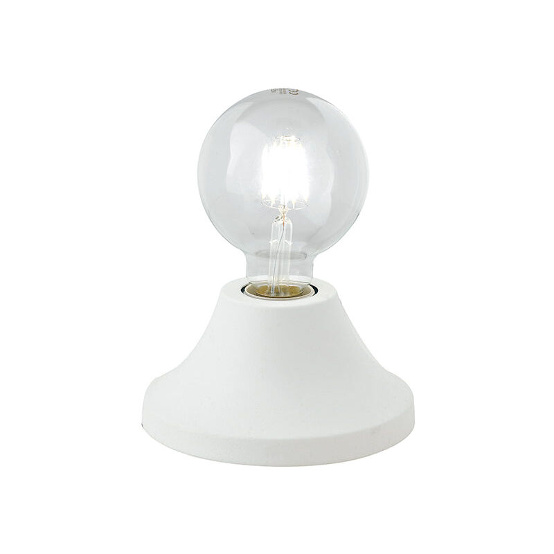 foto del prodotto lampada da tavolo vesevus in metallo bianco