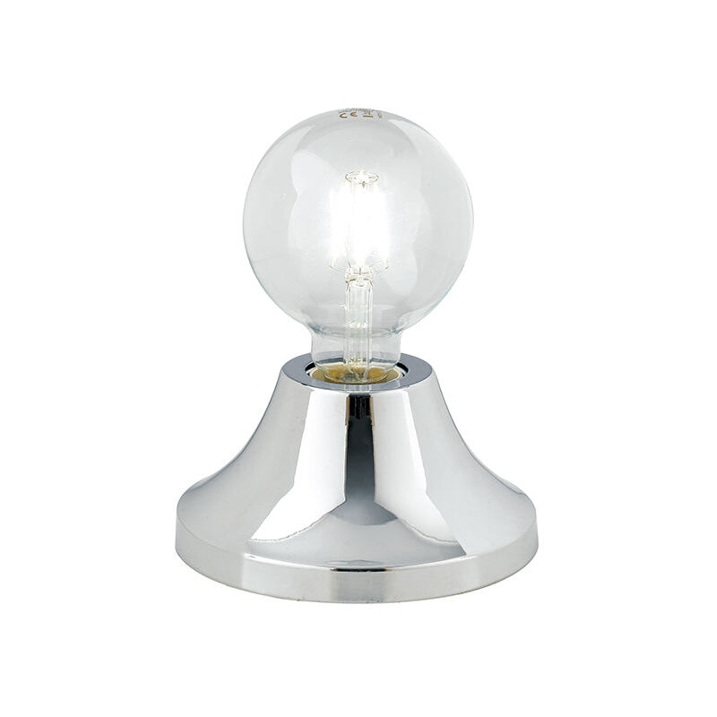 foto del prodotto lampada da tavolo vesevus in metallo cromato 