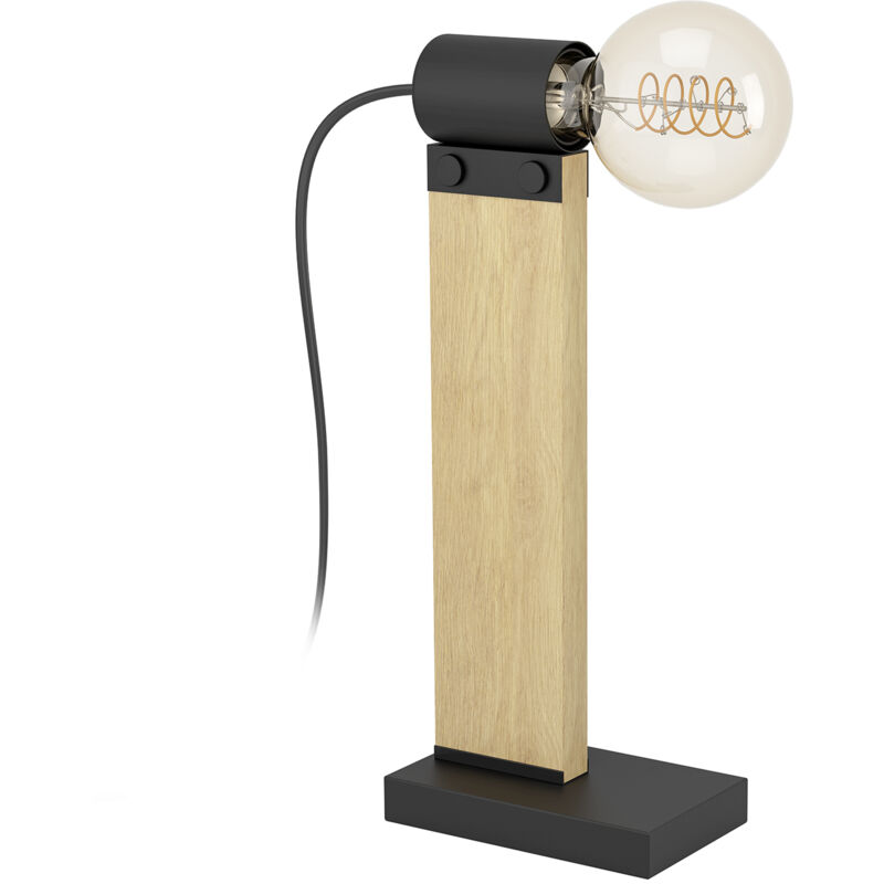 foto del prodotto lampada da tavolo vintage bailrigg acciaio nero 1 luce e27
