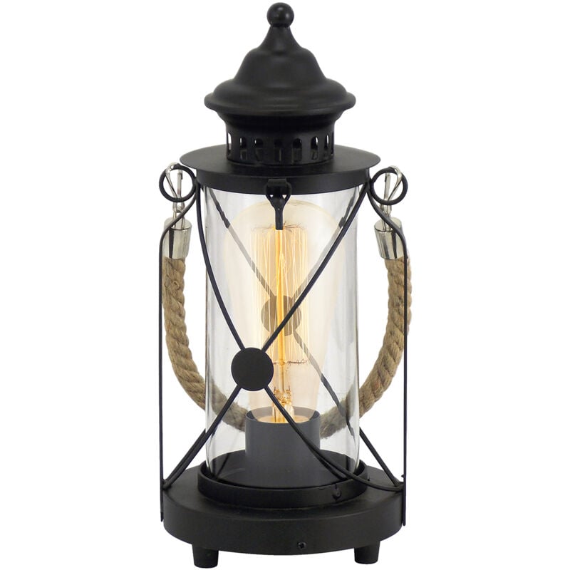 foto del prodotto lampada da tavolo vintage bradford acciaio nero 1 luce e27