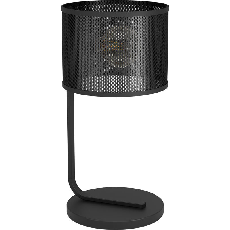 foto del prodotto lampada da tavolo vintage manby acciaio nero 1 luce e27