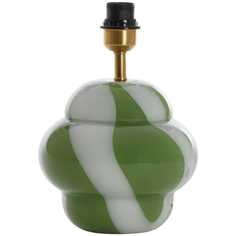 foto del prodotto lampada da tavolo ylien verde vetro light living